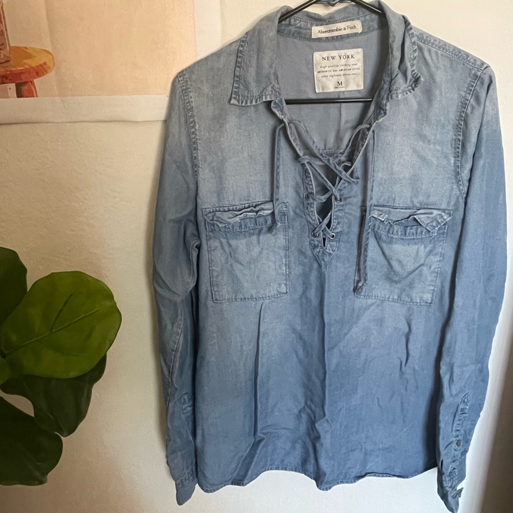 Denim blouse